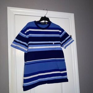 Polo by Ralph Lauren Blue Striped Short Sleeve Tee